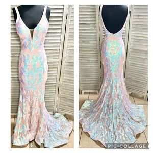 Jovani Sequin Beaded Dress